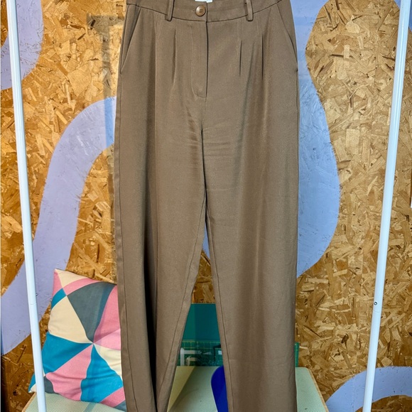 Princess Polly Pants - Princess Polly Tan Dress Pants for Women